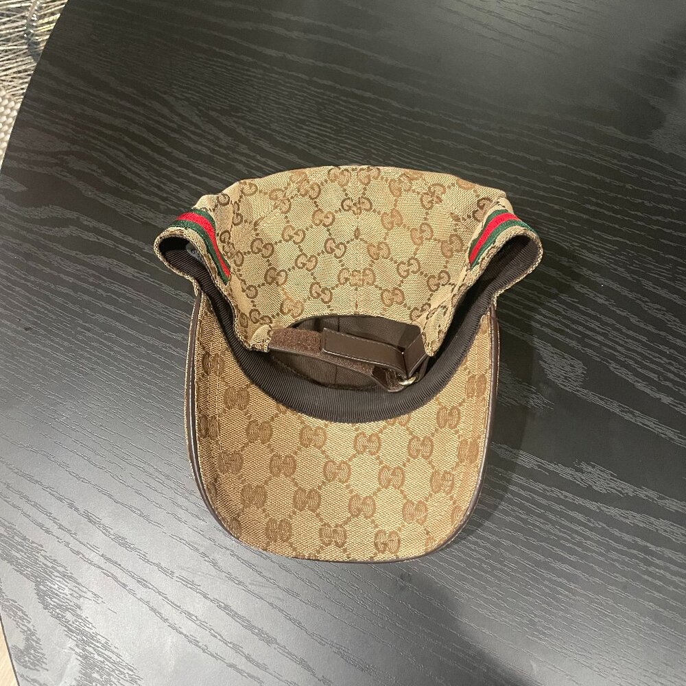 Gucci GG Monogram Canvas Baseball Cap – Beige | Size L (59) - Picture 8 of 8